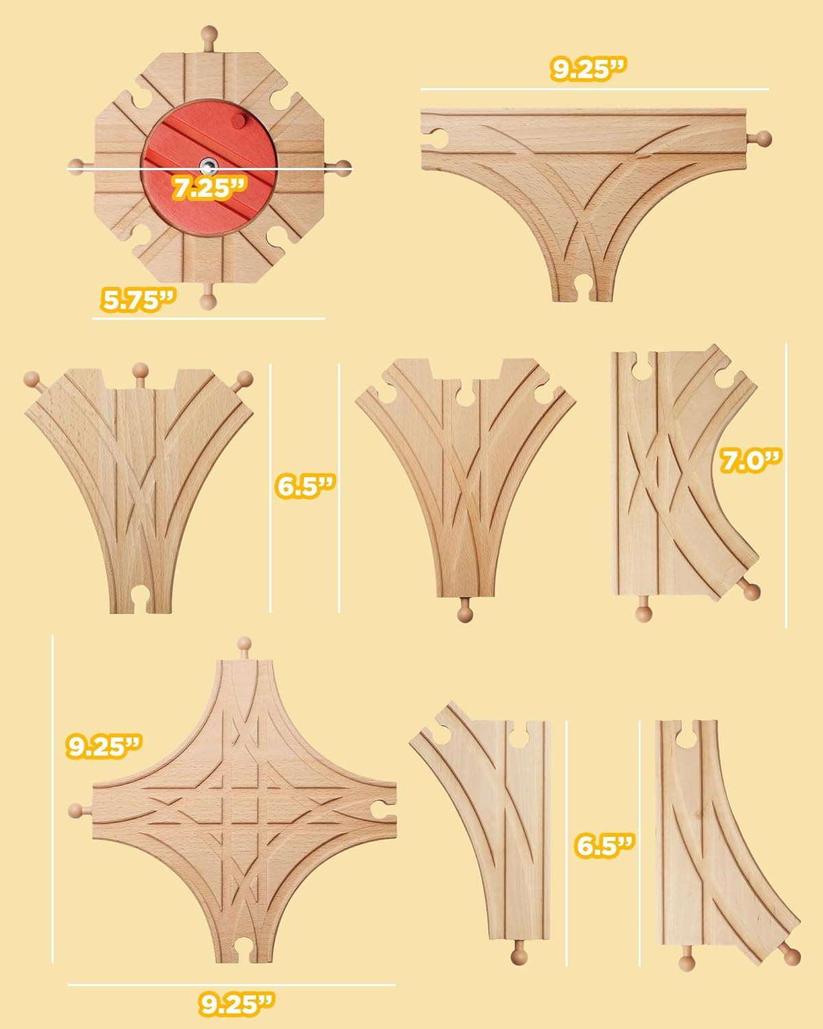 Extensión vías de tren de madera marca SainSmart Jr.